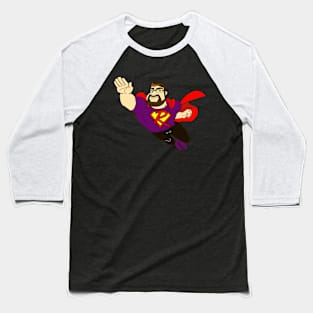 Rebelman (Purple) Baseball T-Shirt